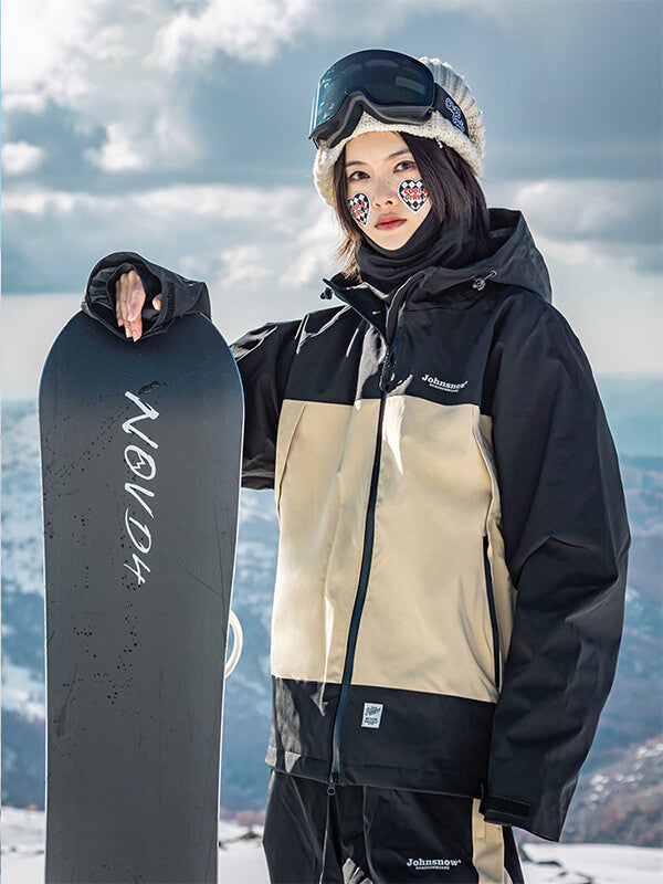 John Snow Mountain Addiction Snowboardjacke und -hose für Damen, Schneeanzug