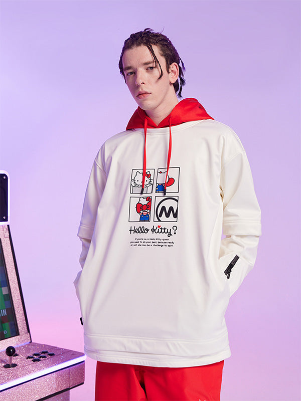 Damen-Snowboard-Hoodie von Nandn x Hello Kitty