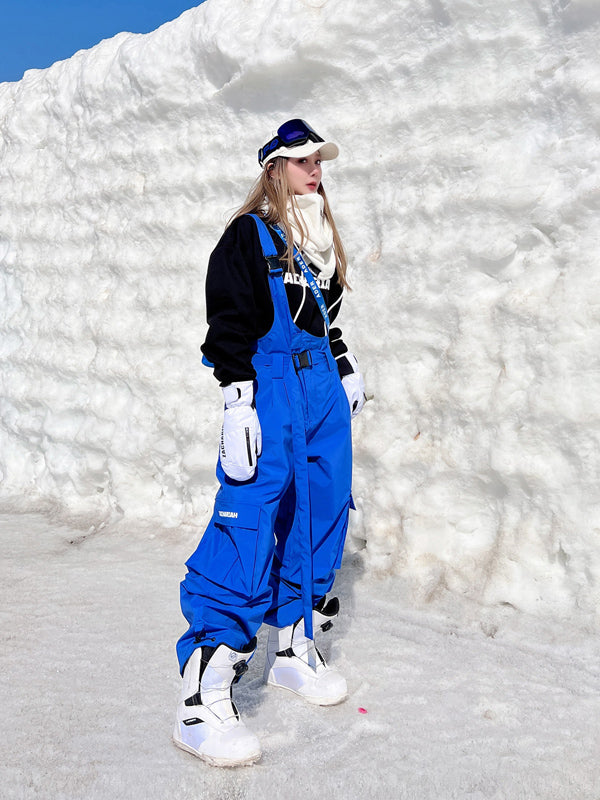 North White Snowrush 3L Latzhose für Damen mit einseitigem Schultergurt