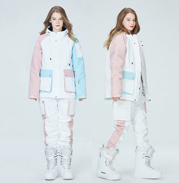 Arctic Queen Herren-Schneeanzüge mit Farbblockdesign (Divided Sky)