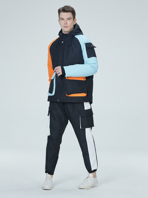 Arctic Queen Herren-Schneeanzüge mit Farbblockdesign (Divided Sky)