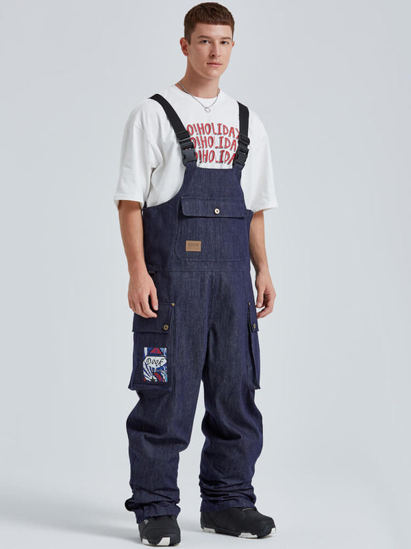 Dook Snow Denim Damen-Schnee-Latzhose