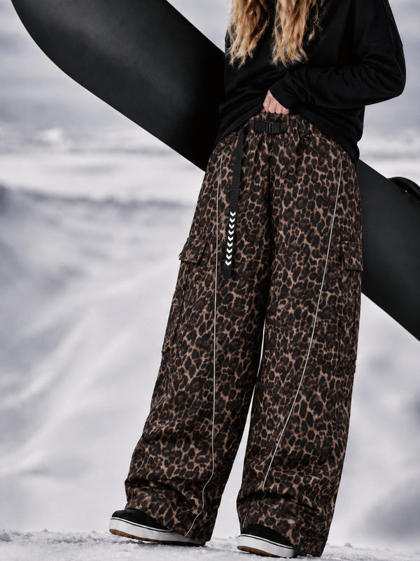 Wild Motion Damen-Snowboardhose mit reflektierenden Cargotaschen und extra weitem Schnitt