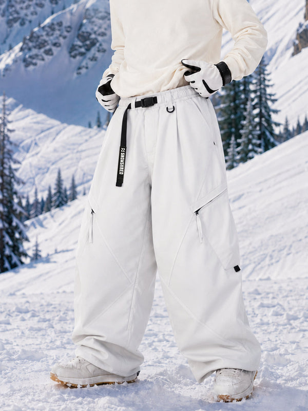 Pantalon de snowboard cargo oversize TerrainFlex Freestyle pour homme – Édition Crew