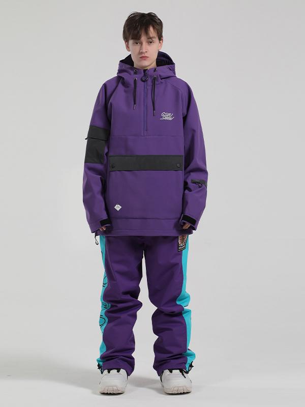 Gsou Snow Unisex-Schneeanzüge mit Reflektoren für Damen und Herren