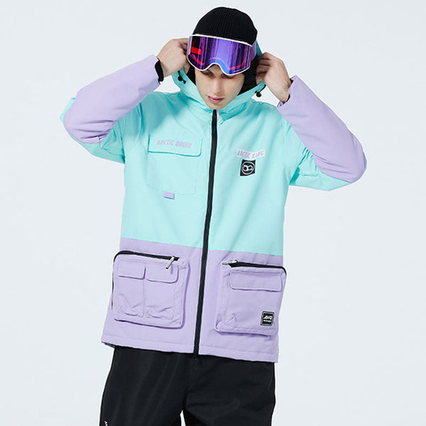 Sportliche Unisex-Schneejacke mit lustigen Punkten