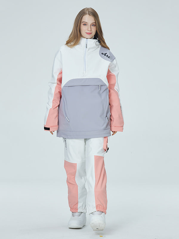 Arctic Queen Mountain Star Color Block Anorak-Schneejacke für Damen
