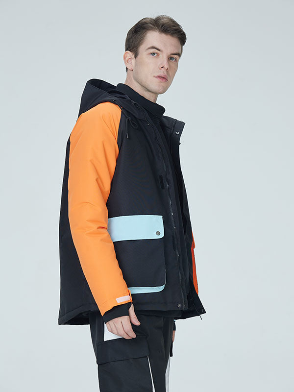 Arctic Queen Herren-Schneejacke „Divided Sky Colorblock“