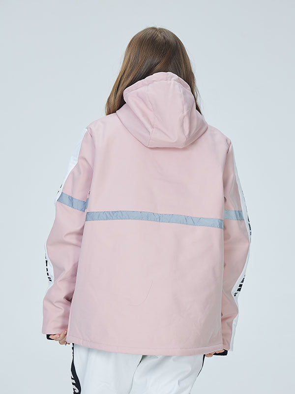 Arctic Queen Winter Guide Stripe Reflective Smock Snow Jacket für Damen