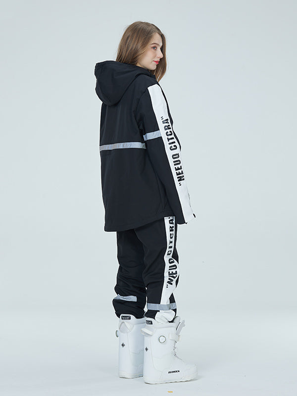 Arctic Queen Winter Guide Stripe reflektierende Schneeanzüge für Damen