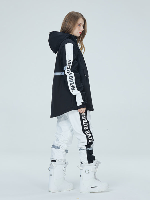 Arctic Queen Winter Guide Stripe reflektierende Schneeanzüge für Damen