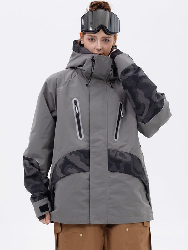 Chillform Glow Trail Reflektierende Camo-Schneejacke für Damen