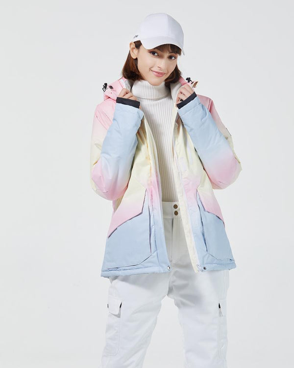 Arctic Queen Twilight Mountain Lake Schneejacke für Damen