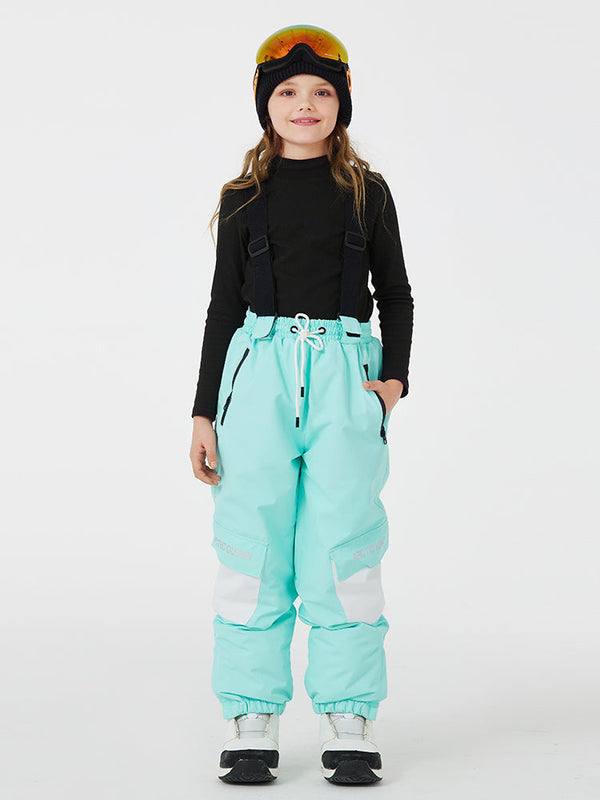 Unisex-Schneehose für Kinder und Bergliebhaber, wasserdicht, Ski-Latzhose