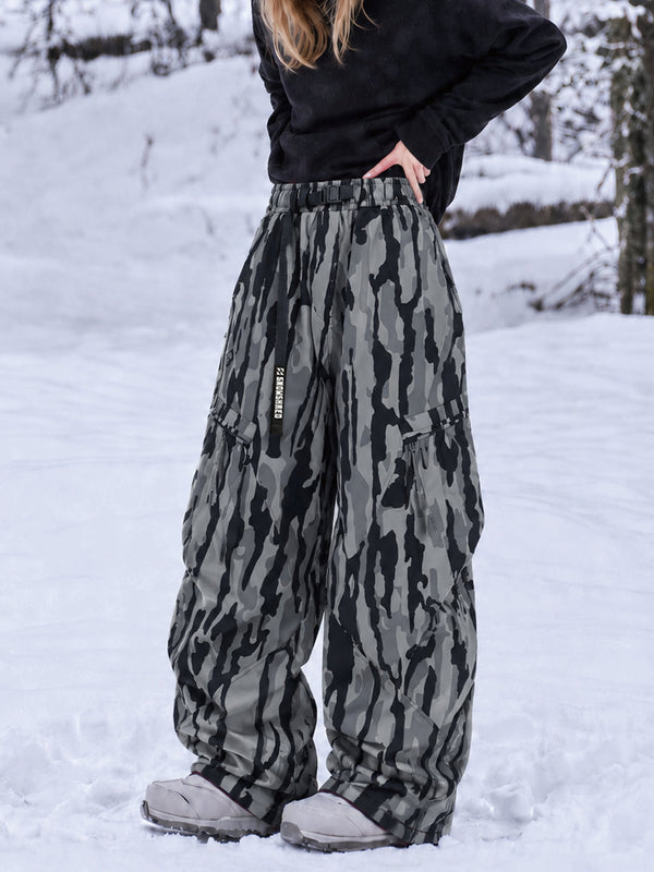 TerrainFlex Freestyle Oversized Cargo Snowboardhose für Damen – Crew Edition