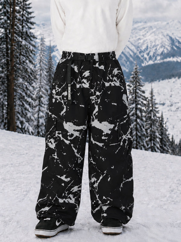 Pantalon de snowboard cargo oversize TerrainFlex Freestyle pour homme – Édition Crew
