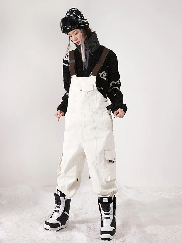 Damen Vector Dusk Denim Cargo-Schnee-Latzhose