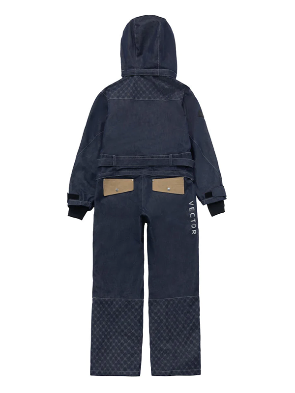 Herren-Schneeanzug Vector Nebula aus gespleißtem Denim, einteilig