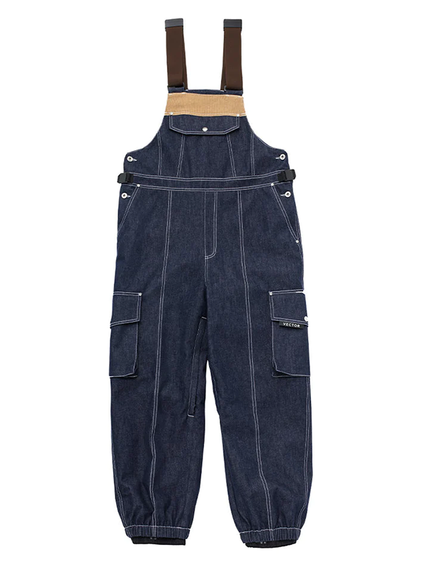 Damen Vector Dusk Denim Cargo-Schnee-Latzhose