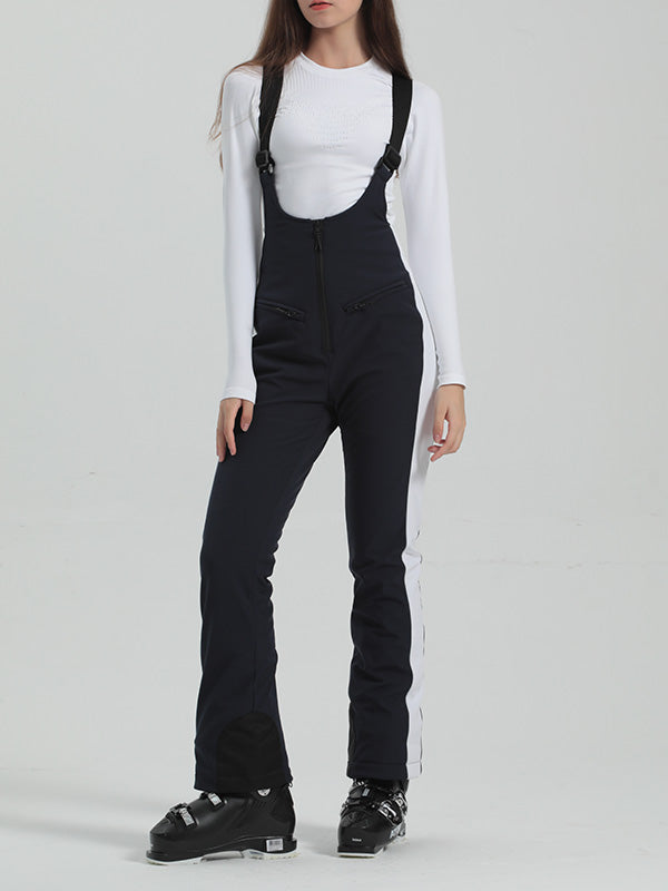 Gsou Snow Elegant Flare Ski-Latzhose für Damen