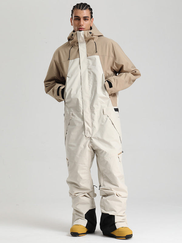 Herren Backcountry Explorer Einteiler Cargo-Skianzug Ganzkörper-Schneeanzug