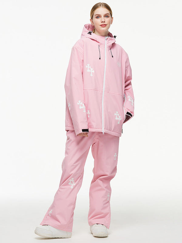 Damen-Schneeanzug „Arctic Queen Snowflake Princess Fantasy“ mit Latzhose