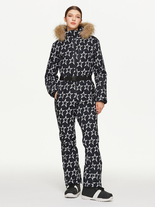 Arctic Queen Winter Fantasy Ganzkörper-Skioverall für Damen