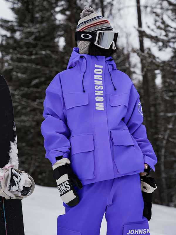 John Snow Damen-Schneeanzug im urbanen Swag-Stil, lässig und weit geschnitten