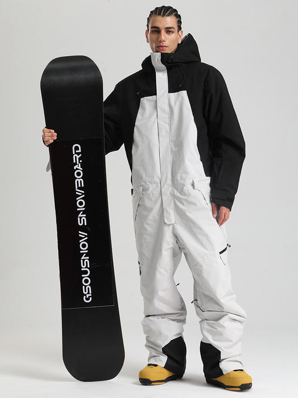 Herren Backcountry Explorer Einteiler Cargo-Skianzug Ganzkörper-Schneeanzug