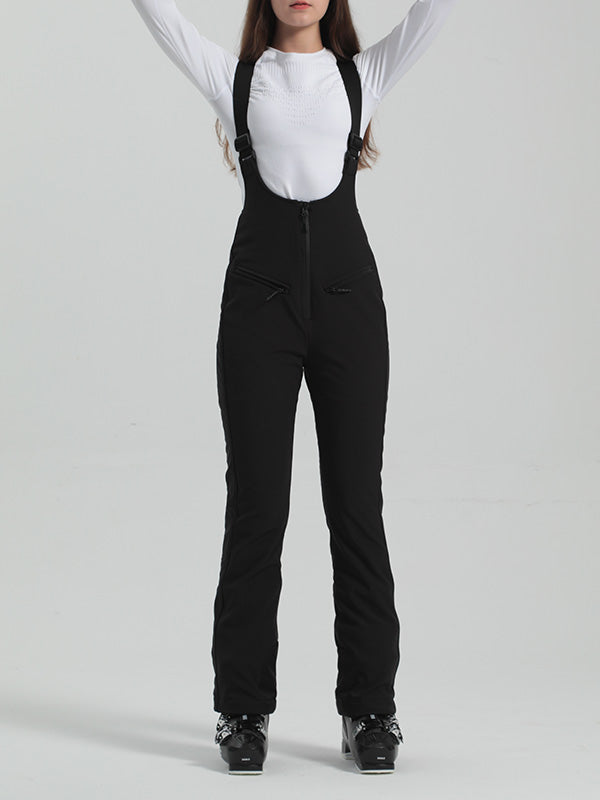 Gsou Snow Elegant Flare Ski-Latzhose für Damen