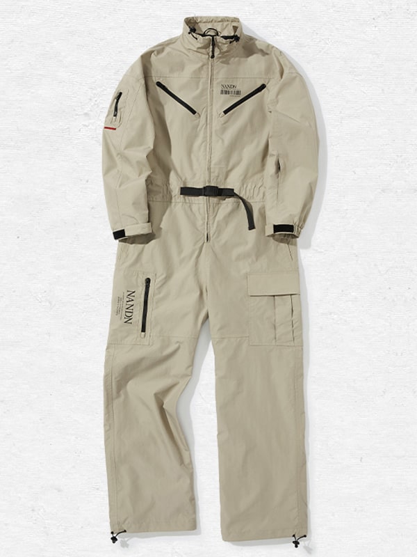 Damen-Schneeanzug Nandn Mountain Cargo Baggy Einteiler Schneeanzug