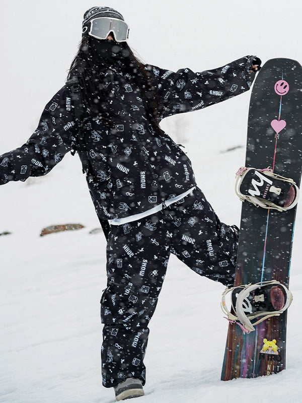 John Snow Damen-Schneeanzug „Legendary Graphic Freestyle Baggy Two Pieces“