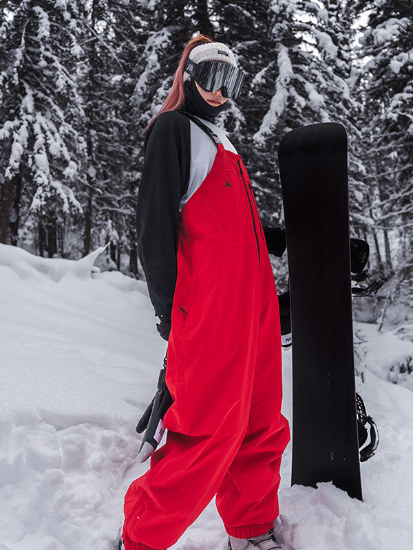 Nandn Winter Star Baggy Mountain Snowboard-Ski-Latzhose für Herren
