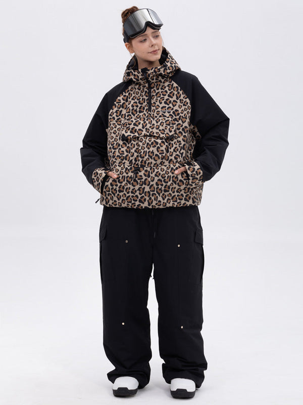 Freestyle-Skianzug für Damen im Bergtarn-Look – Bomberjacke & Baggy-Hose-Set