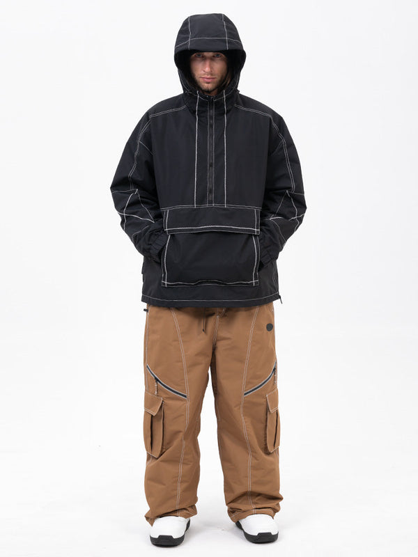 Mountain Vibe Pulloverjacke für Herren & Streetstorm Baggy-Schneehose Set
