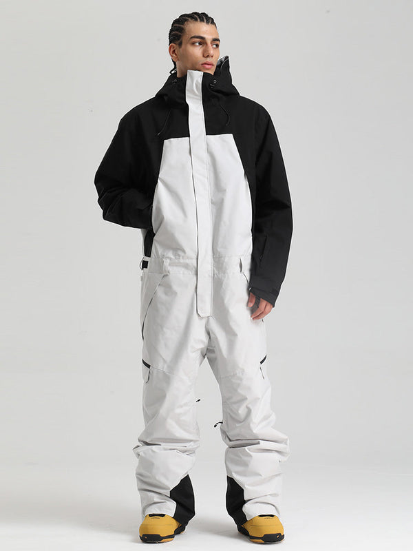 Herren Backcountry Explorer Einteiler Cargo-Skianzug Ganzkörper-Schneeanzug