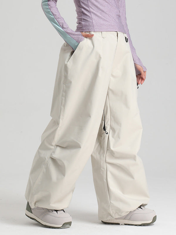 Gsou Snow Damen Strapazierfähige Urban Vibe All Function Baggy Schneehose
