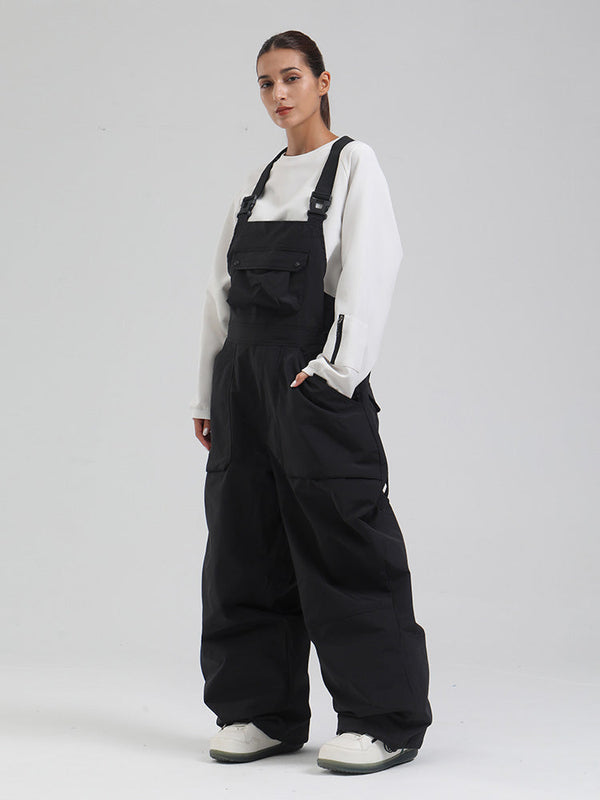 Damen-SnowMaster-Latzhose mit Isolierung und lockerem Schnitt