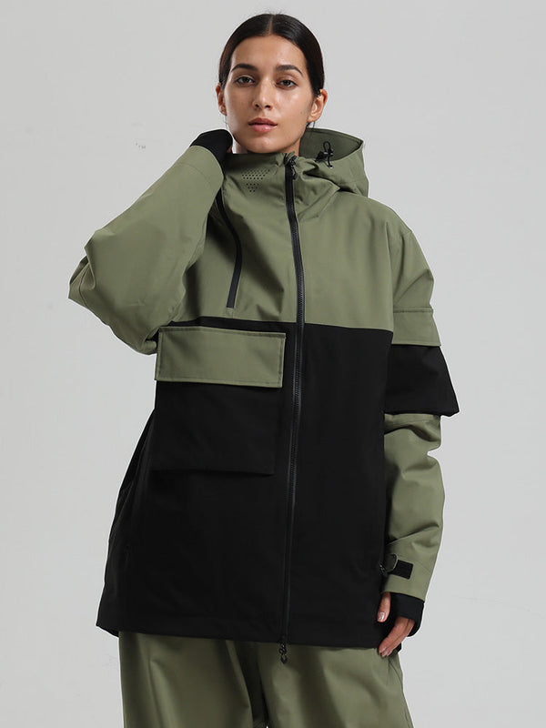 Women's Gsou Snow Terrain Flow FlexZip Hybrid Cargo Snowboard Jacket