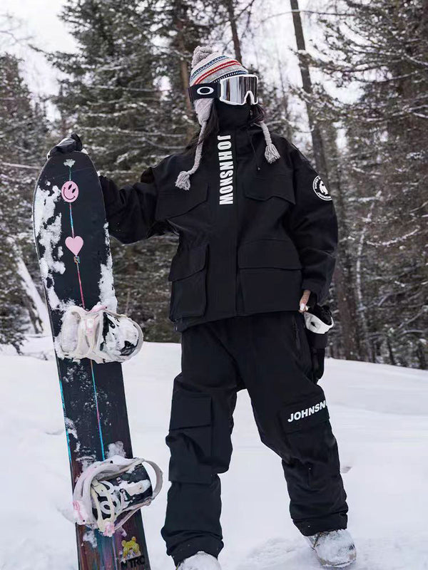 John Snow Damen-Schneeanzug im urbanen Swag-Stil, lässig und weit geschnitten