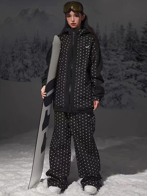 Damen-Skianzüge „Mountain Fancy Polka Dot Stars Freestyle“