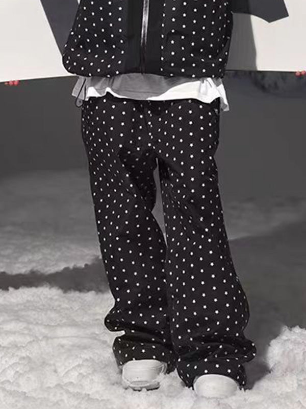 Mountain Fancy Freestyle-Skihose für Damen mit Polka-Dot- und Sternenmuster