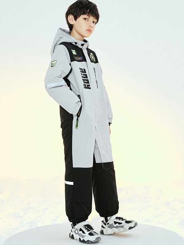Nandn Kinder Unisex Winter Alpine Abenteuer Wasserdichter Einteiler Schneeanzug