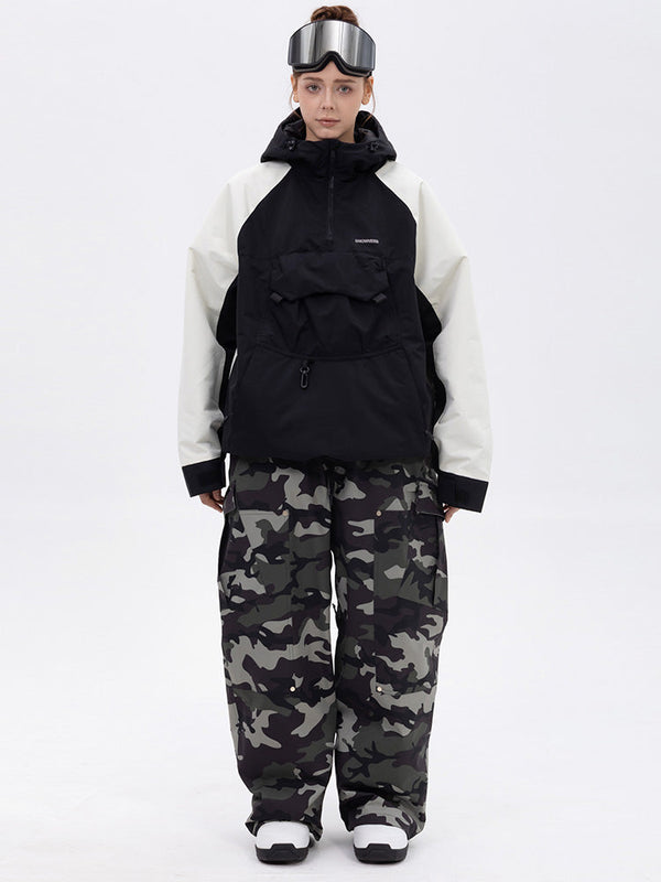 Freestyle-Skianzug für Damen im Bergtarn-Look – Bomberjacke & Baggy-Hose-Set