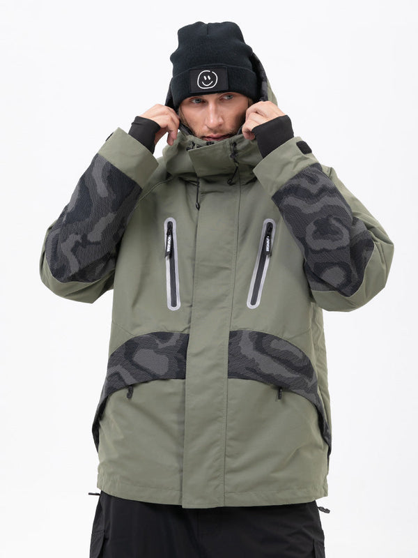 Chillform Glow Trail Reflektierende Camo-Schneejacke für Herren