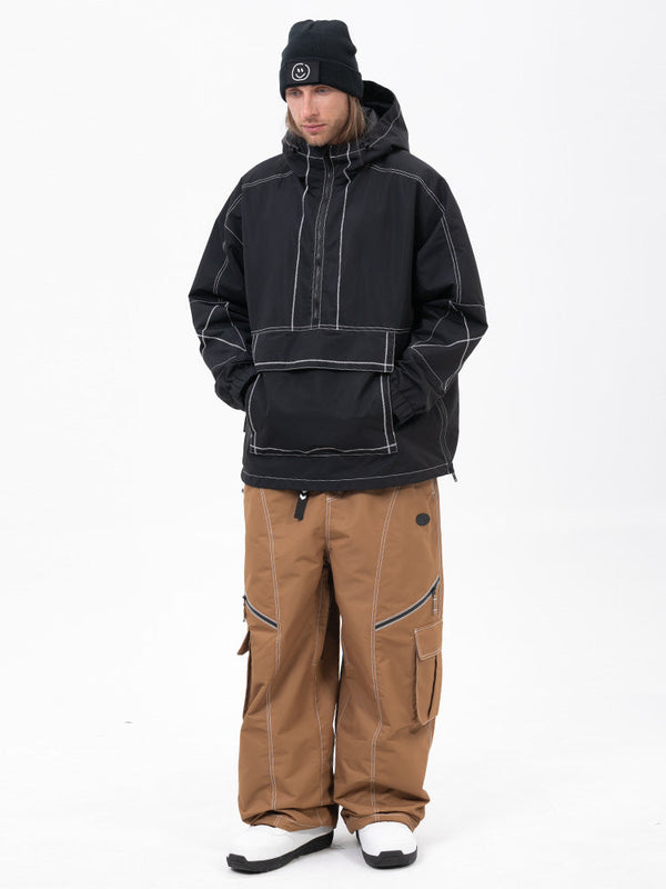 Mountain Vibe Pulloverjacke für Herren & Streetstorm Baggy-Schneehose Set