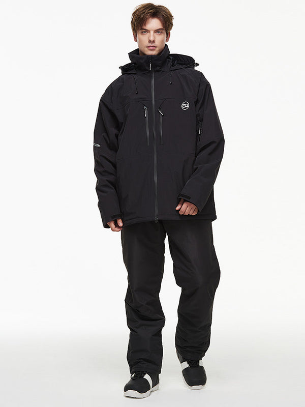Herren-Backcountry-Bergwindjacke, Thermo-Schneeanzug mit Latzhose