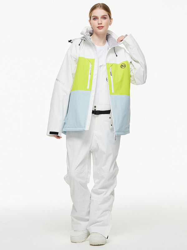 Arctic Queen Mountain Windbreaker Thermo-Schneeanzug für Damen mit Latzhose