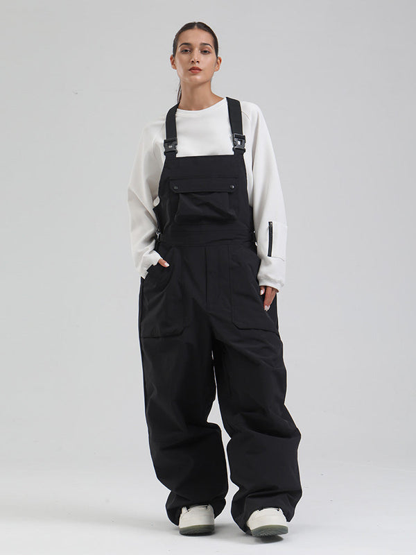 Damen-SnowMaster-Latzhose mit Isolierung und lockerem Schnitt