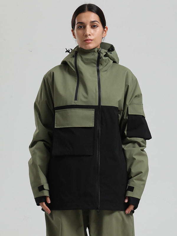 Gsou Snow Terrain Flow FlexZip Hybrid Cargo Snowboardjacke für Damen